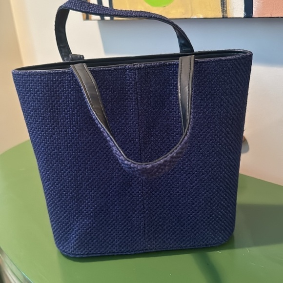 Vintage crochet blue red with a eagle and American flag - Picture 4 of 12